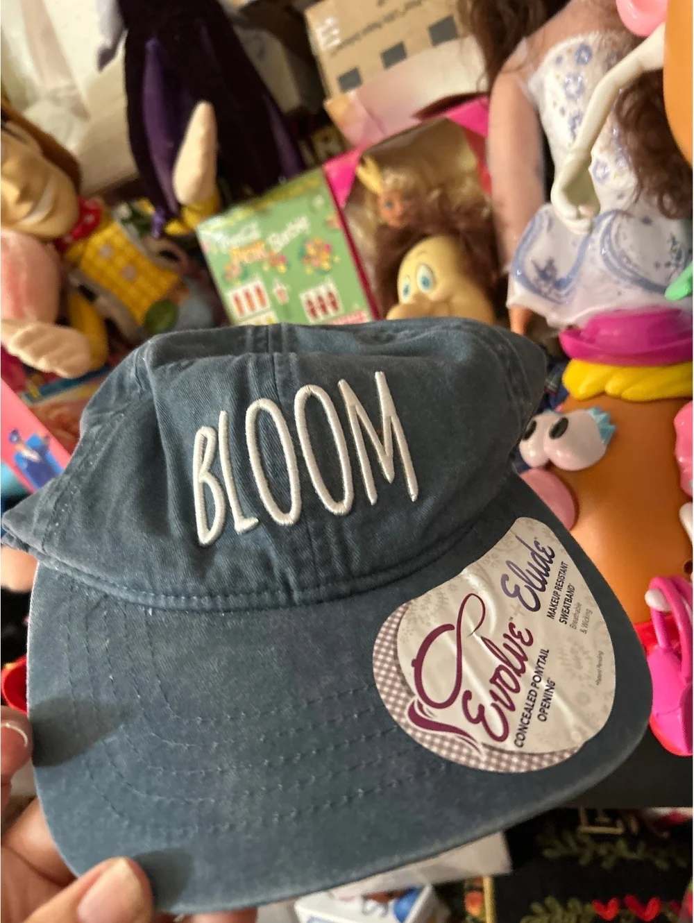 Infinity Apparel 'Bloom' Floral Pattern Adjustable Visor Hat